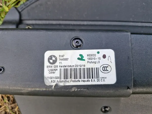 BMW X3 G01 Cargo Cover Grey image 3