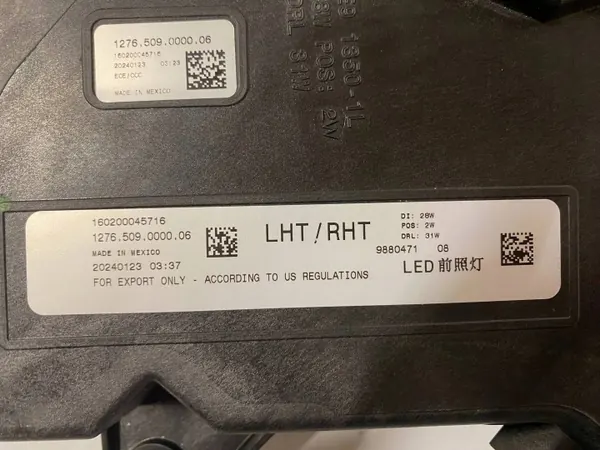 Farol LED DRL Esquerdo BMW XM G09 OEM 1276.509.0000.06 image 5