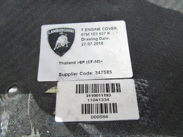 Gebrauchte Motorabdeckung Lamborghini Aventador Carbon image 5