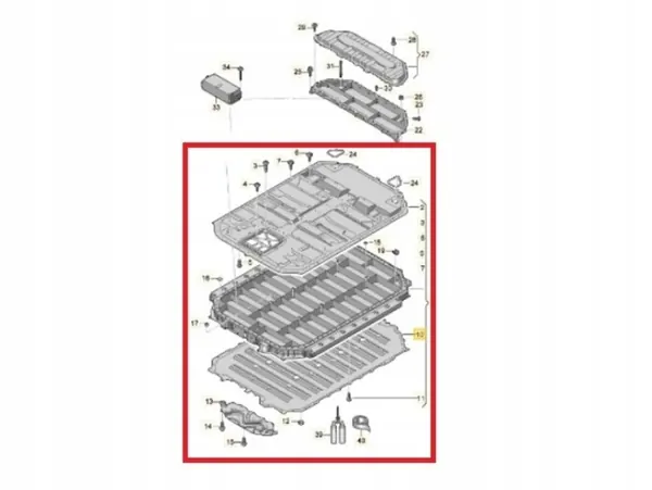 OEM 4KE801967 Akkukotelo Audi E-Tron 95kWh:lle image 2
