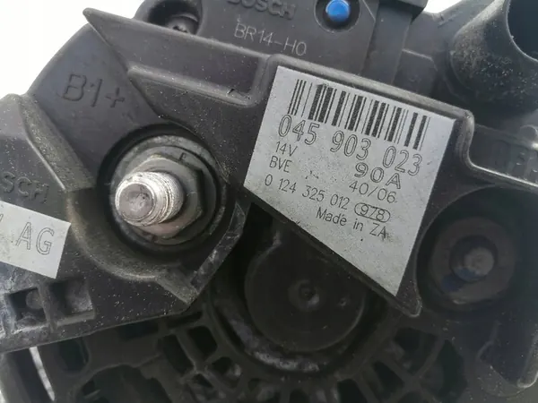 VW POLO FOX FABIA IBIZA Vaihtovirtageneraattori 1.4 OEM 045903023 image 2