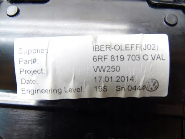 VW Polo V vänster fram ventilationsgall OEM 6RF819703C image 7