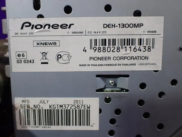 Radio Pioneer DEH1300MP CD AUX OEM Zawada-375212- image 5
