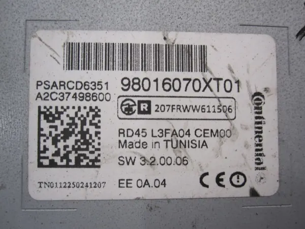 CITROEN C3 II 1.4 HDI Radio CD OEM 98016070XT image 7