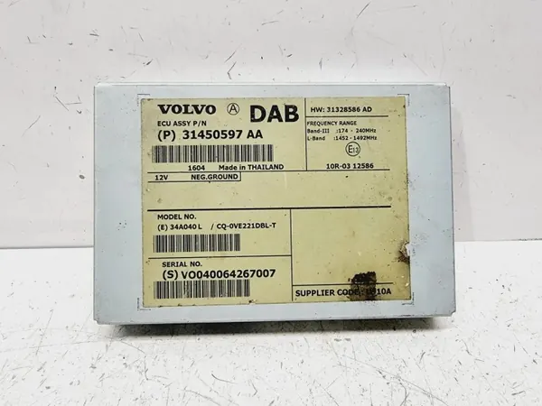 Amplificador de Radio DAB Volvo V40 II OEM 31450597 image 2