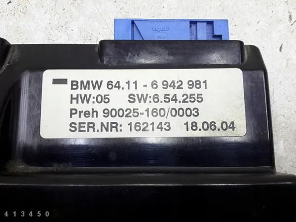Module de climatisation BMW OEM 64116942981 - Occasion image 10