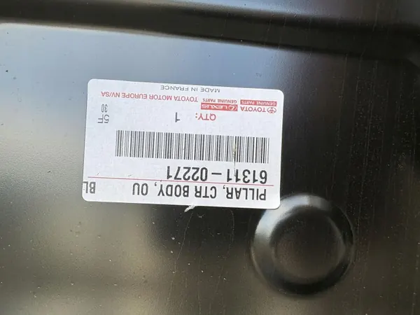 Montant B Droit Toyota Auris II OEM 61311-02271 image 6