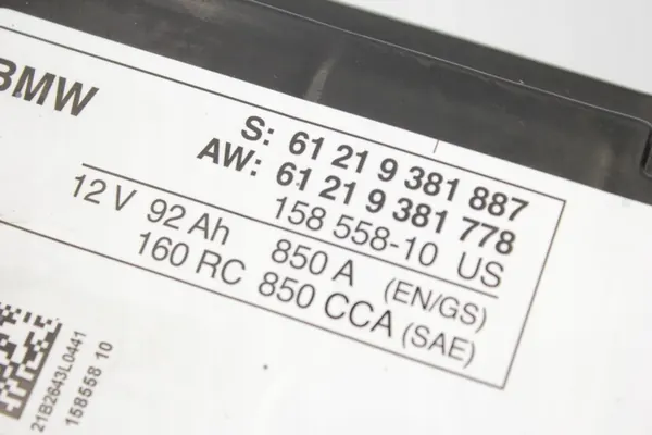 AGM-Batterie 12V 92Ah 850A BMW MINI image 2