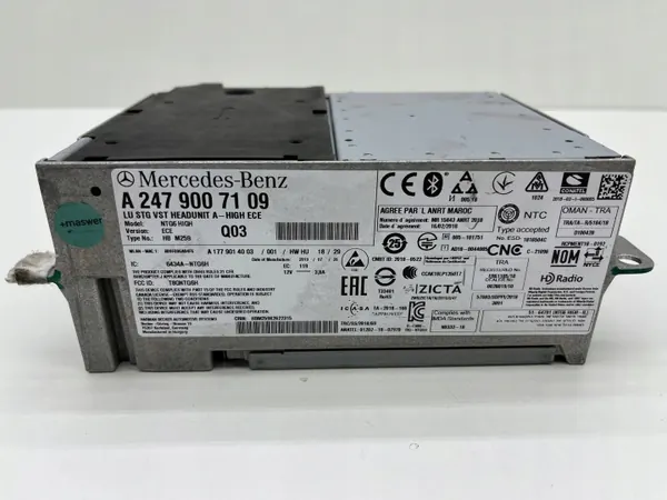 Lecteur Radio Navigation Mercedes GLB W247 OEM A2479007109 image 2