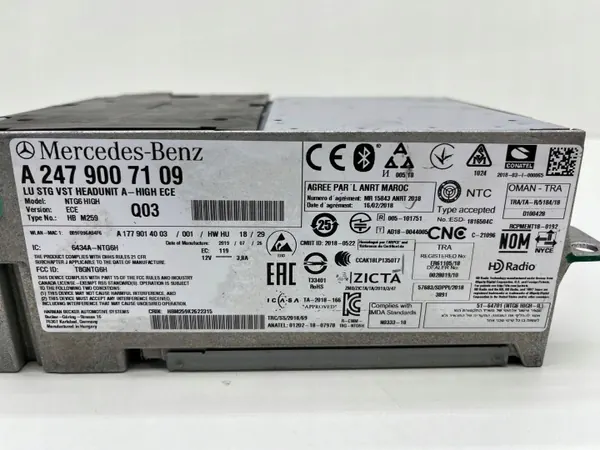 Lecteur Radio Navigation Mercedes GLB W247 OEM A2479007109 image 3