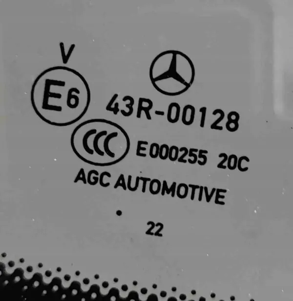 Janela traseira esquerda usada OEM 43R00128 Mercedes CLA image 4