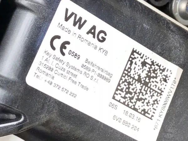 Salpicadero OEM 6V0880204 con airbag pasajero Skoda Fabia image 10