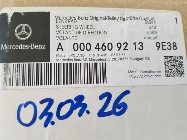Mercedes AMG Ratt OEM A0004609213 Carbon Art Läder image 9