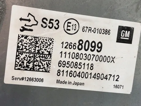ECU LPG OEM 12668099 - Controlo de Combustível image 3