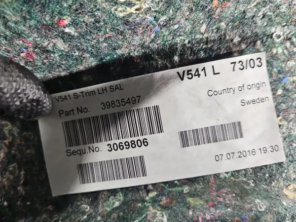 OEM 39835497 Linker Kofferbakbekleding Volvo S90 II Sedan image 7