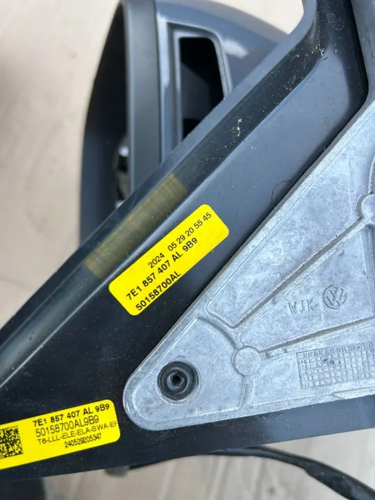 VW MULTIVAN CARAVELLE T6 Vasemmanpuoleinen Peili Harmaa 7E1857407 image 5