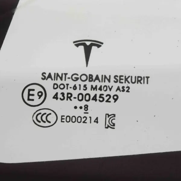 Tesla Model 3 Vasen Taka-Lasi OEM M40V 2018 image 4
