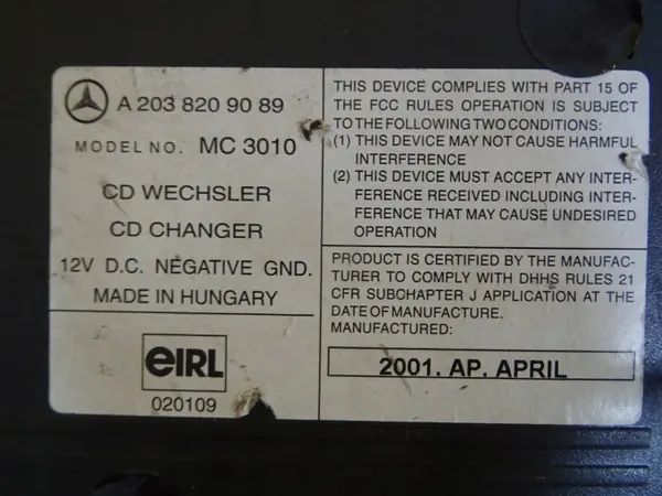 Mercedes CD-Wechsler OEM DRC10114 für W203 image 9