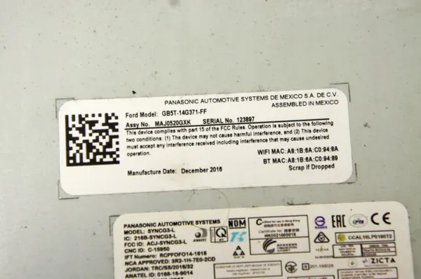 Module Navigation Ford Edge Mk2 OEM UV035 H2GT-14G370-FFD image 6