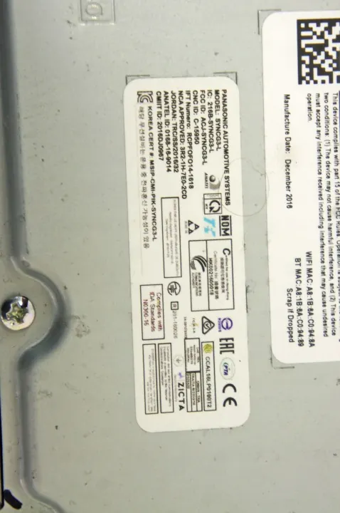 Module Navigation Ford Edge Mk2 OEM UV035 H2GT-14G370-FFD image 7