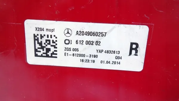 MERCEDES GLK 2008- Rechter Achterlamp A2049060257 image 5