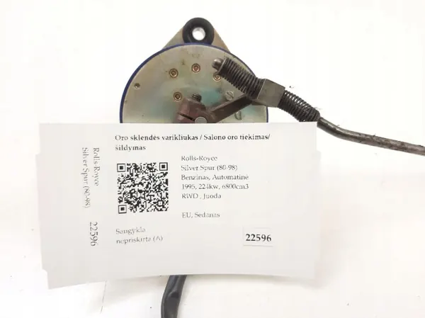 OEM 100049 Ventilatieluik voor Rolls-Royce Silver Spur image 8