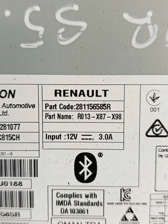 Renault Captur I LIFT 13-19 Radio OEM 281156585R image 7