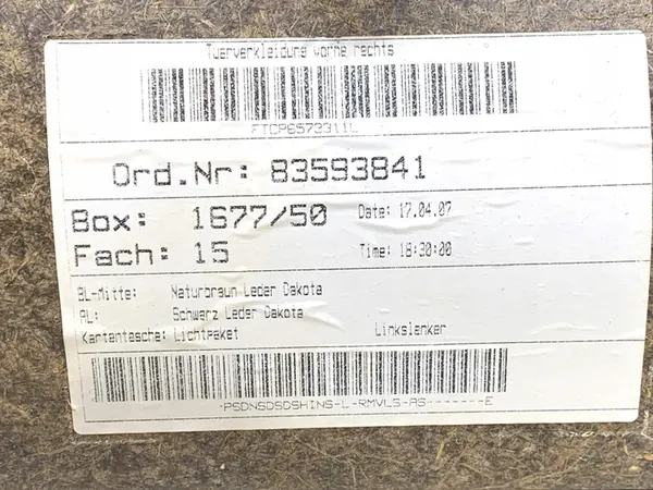 Painel da porta dianteira direita BMW E61 Touring 04-10 OEM image 4