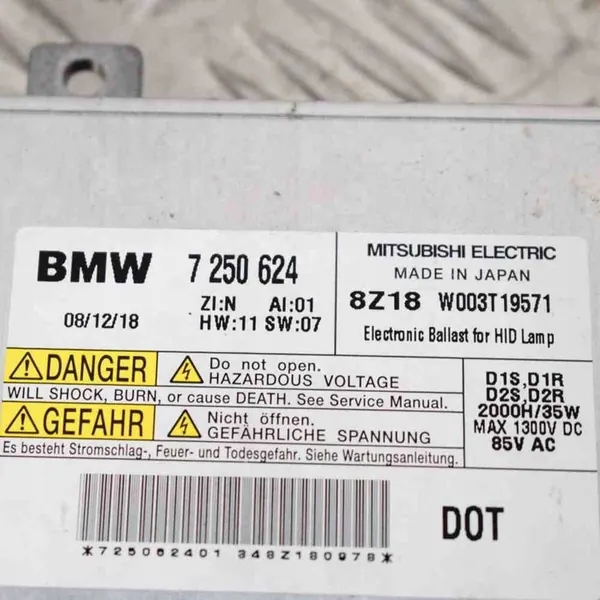 Módulo Xenon Frontal Esquerdo BMW 7 (F01, F02) 7250624 image 3