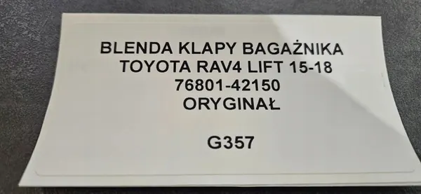 OEM 76801-42150 Heckklappenblende Toyota RAV4 IV image 6