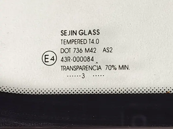 Oikea Etuoven Lasi OEM 43R000084 Kia Venga image 3