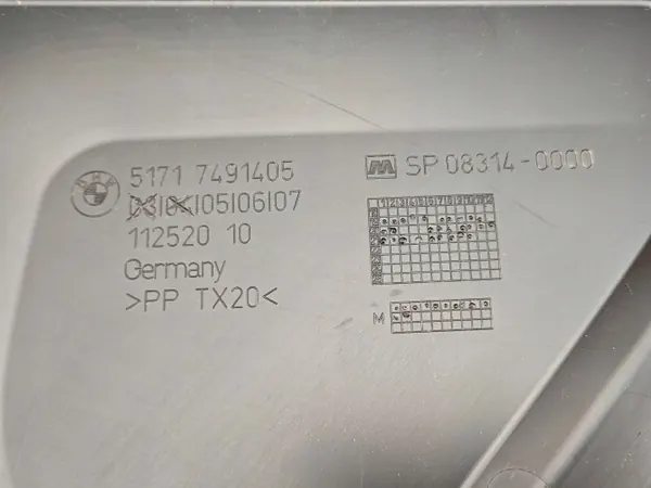 OEM 7491405 Cache Pare-brise Supérieur Gauche BMW image 3