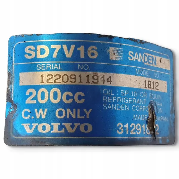 Ilmastointikompressori Volvo S40 II V50 C30 1.6 D image 2