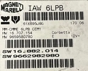 Motorstyrningsenhet IAW6LPB Peugeot 307 Citroen C5 C4 image 3