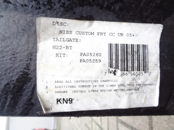 Tapete de caja Nissan Navara D40 - OEM usado image 7