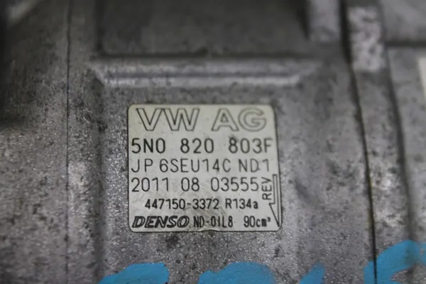 Compressore Aria Condizionata 5N0820803F VW Audi Skoda Seat image 3