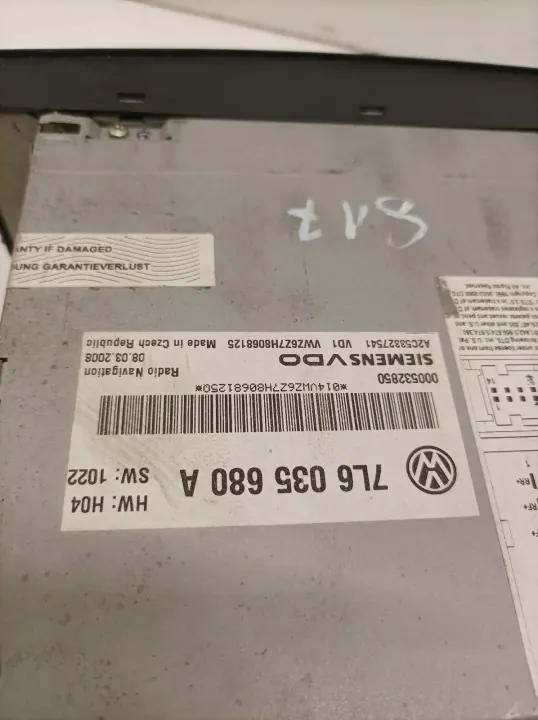 OEM 7L6035680A Gebrauchtes Radio Navigation VW Touareg image 3