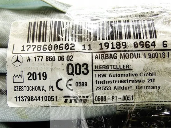 Mercedes A-klasse W177 linker gordijn OEM 1778600602 image 5