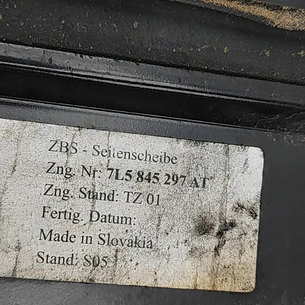 Gebrauchtes Linkes Heckfenster OEM 7L5845297AT Porsche image 5