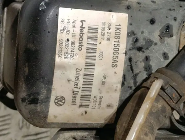 Webasto seisontalämmitin VW Caddy 2012 OEM 1K0815065AS image 5