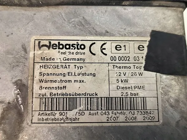 Aquecedor auxiliar Webasto 4F0265105K Audi A6 C6 image 4