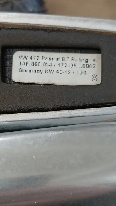 Barras de tejadilho OEM 3AF860034 para VW Passat B7 Carrinha image 7