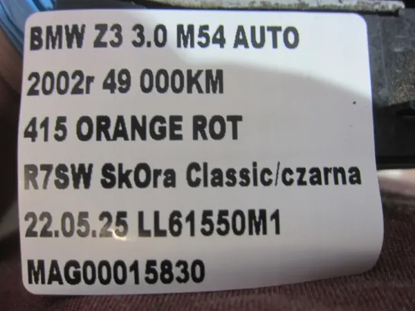 BMW Z3 E36 Motorhuveöppningsspak OEM 8397410 image 9