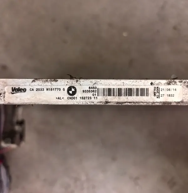 Ilmastointijäähdytin BMW 1 F20 F21 1.6 image 3