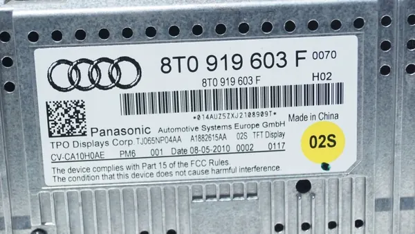 Audi OE 8T0919603F Navigatiescherm Display image 3