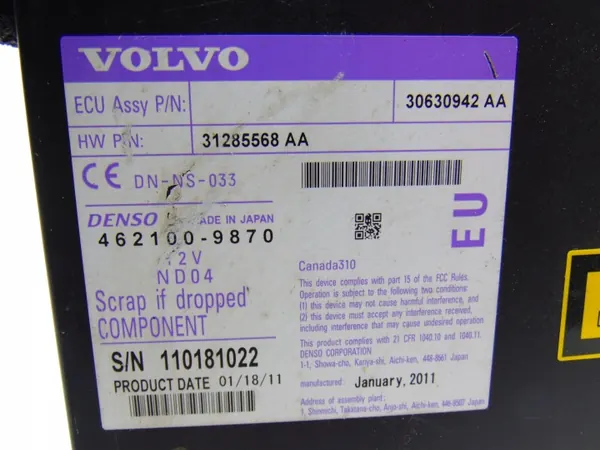 Changer CD/DVD d'occasion OEM 30630942 Volvo image 3