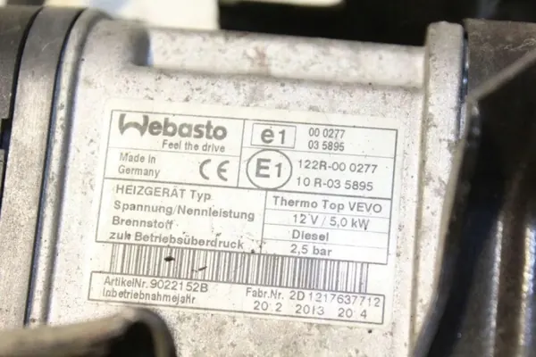 Webasto verwarming OEM 1K0815065AS voor VW Touran 1T3 image 2
