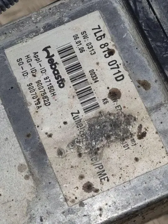 Webasto-lämmitys OEM 7L0815857C VW Touareg 3.0L image 9