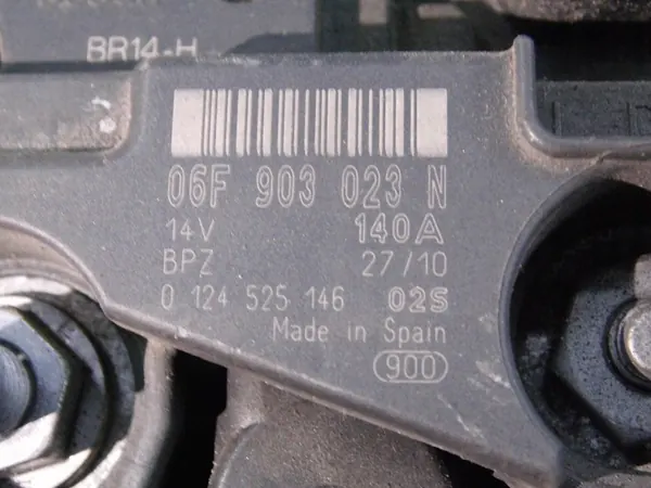 ALTERNATOR 06F903023N SUPERB II LEON A3 8P TOURAN image 5