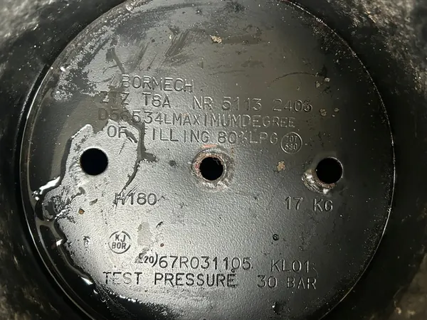 LPG-gastank 34L med papper image 2